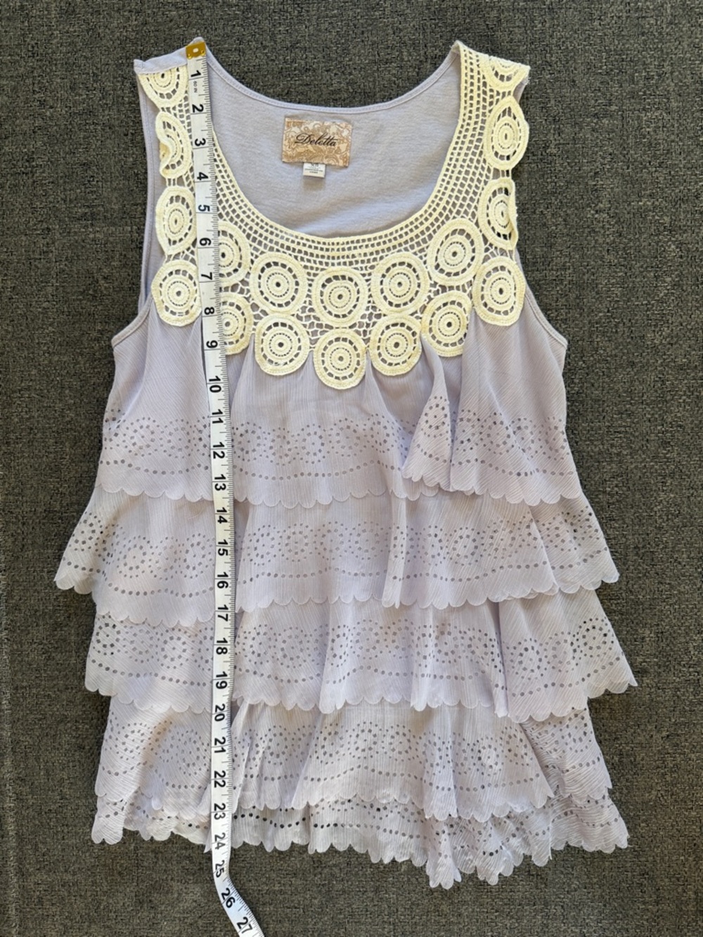 Anthropologie Deletta Circled Adornment Tank Top - Picture 5 of 9